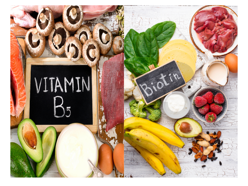 Thực phẩm giàu Vitamin B5, Vitamin B7 (Biotin) giúp giảm tóc rụng nhiều, bạc sớm 