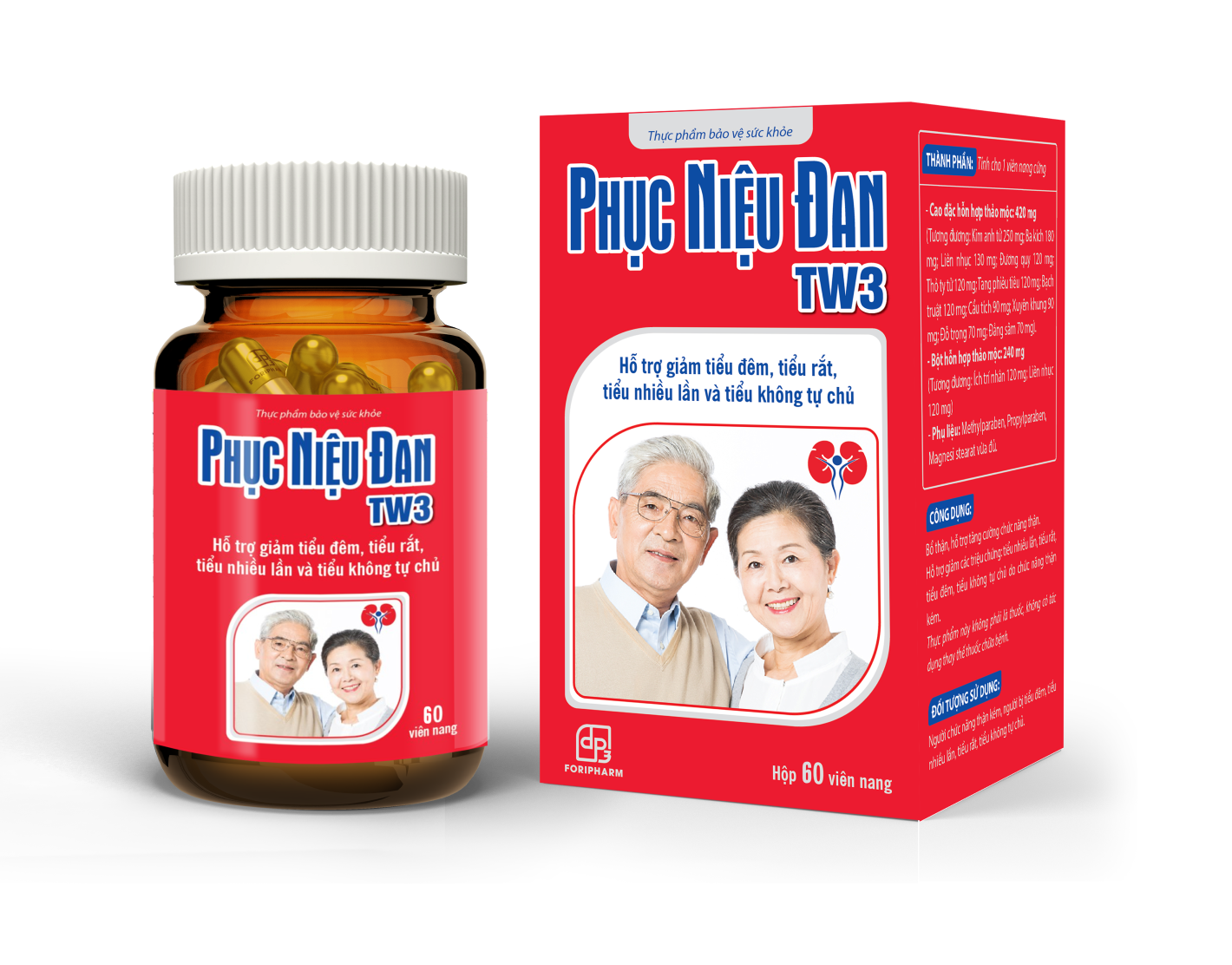 Phục niệu đan TW3 hộp 60 viên