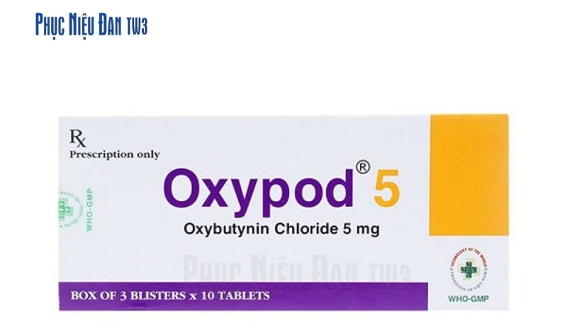 Oxybutynin - Thuốc trị tiểu đêm theo cơ chế giảm co thắt bàng quang